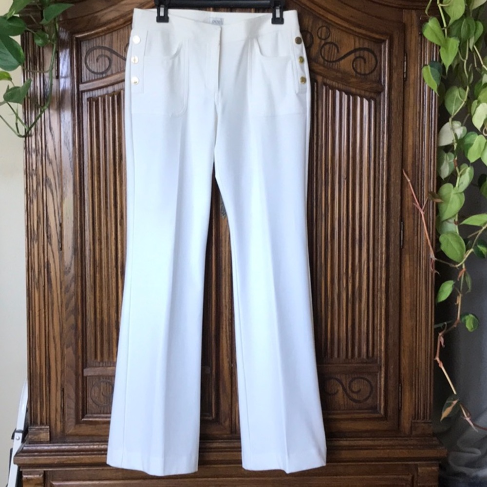 White Wide Leg Cache Pant